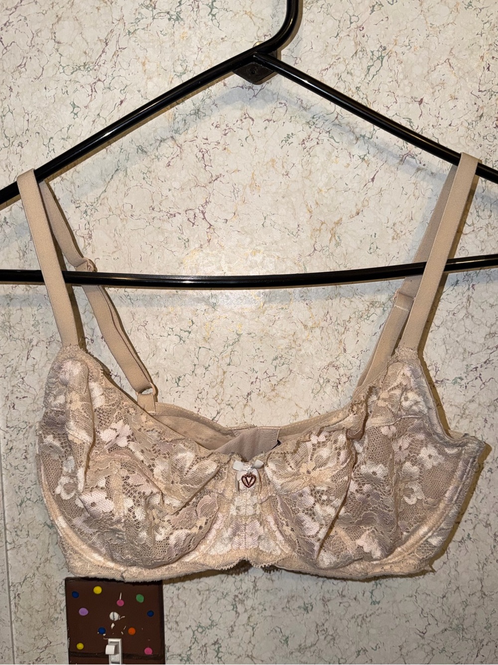 Victoria's Secret Neutral Beige Lace Underwire Bra